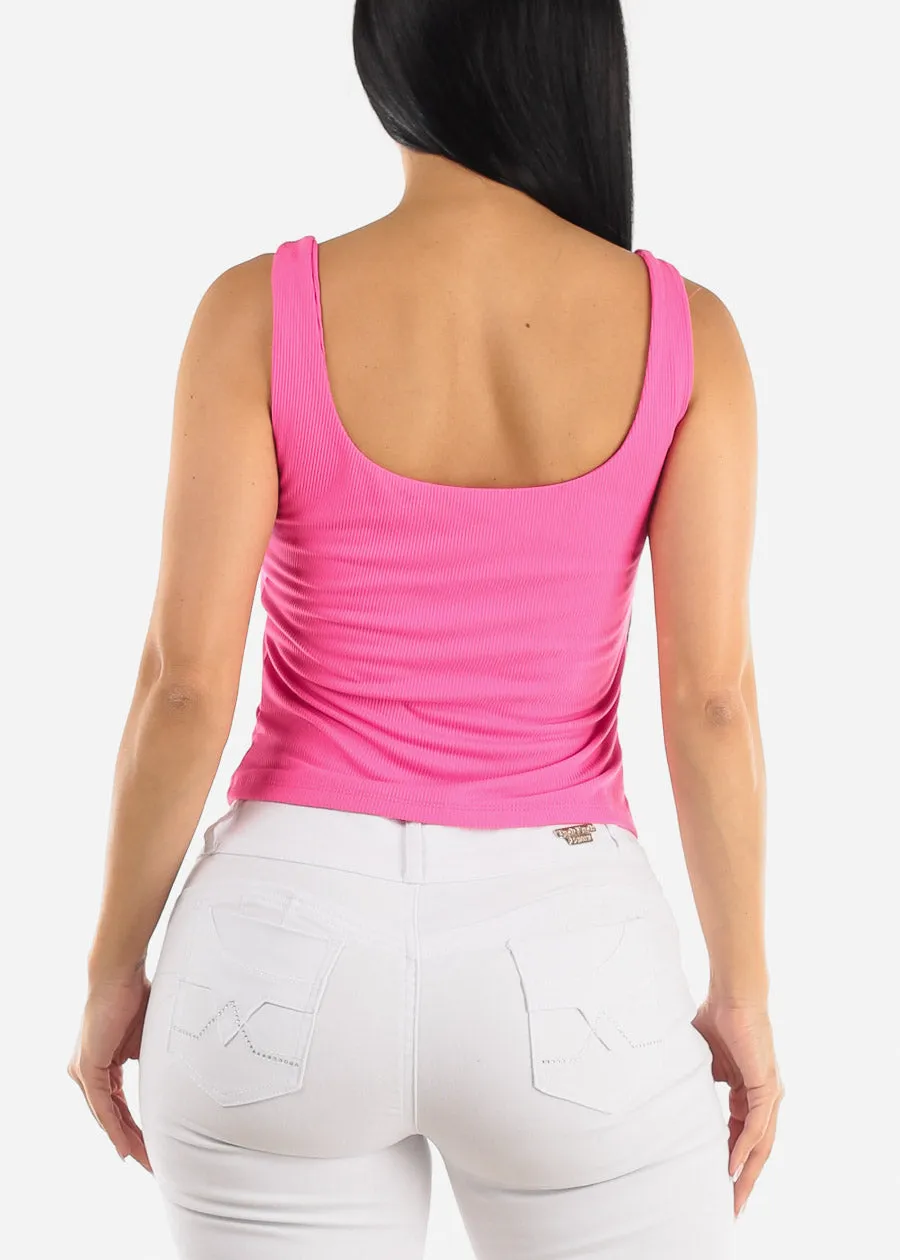 Sweetheart Neckline Tank Top Hot Pink sold by Moda product image thumbnail 4