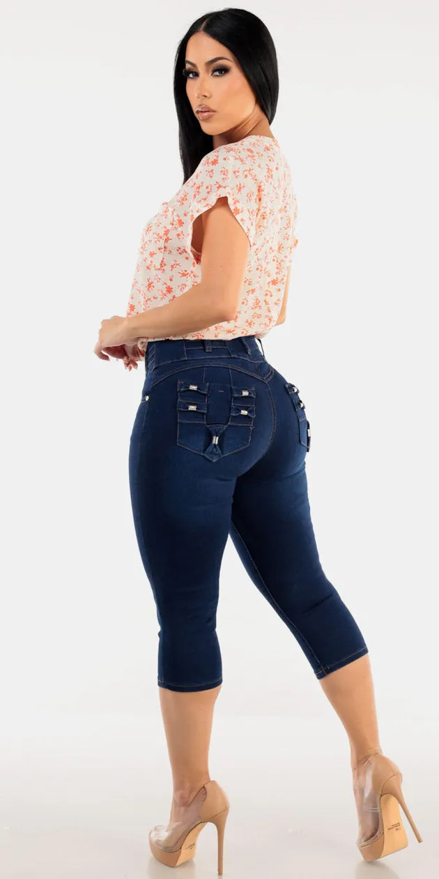 Floral Butt Lift Denim Outfit sold by Moda product image thumbnail 2