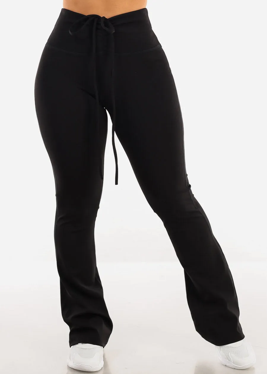 High Waisted Flared Yoga Pants w Waist Wrap Around sold by Moda product image thumbnail 4