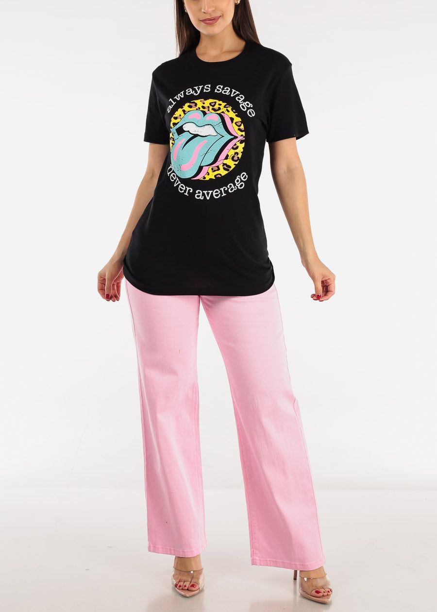 Black Short Sleeve Always Savage Graphic Tee sold by Moda product image thumbnail 2