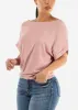 Cuffed Short Dolman Sleeve Tunic Top Mauve sold by Moda