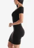 Short Sleeve Bodycon Mini Dress Black sold by Moda