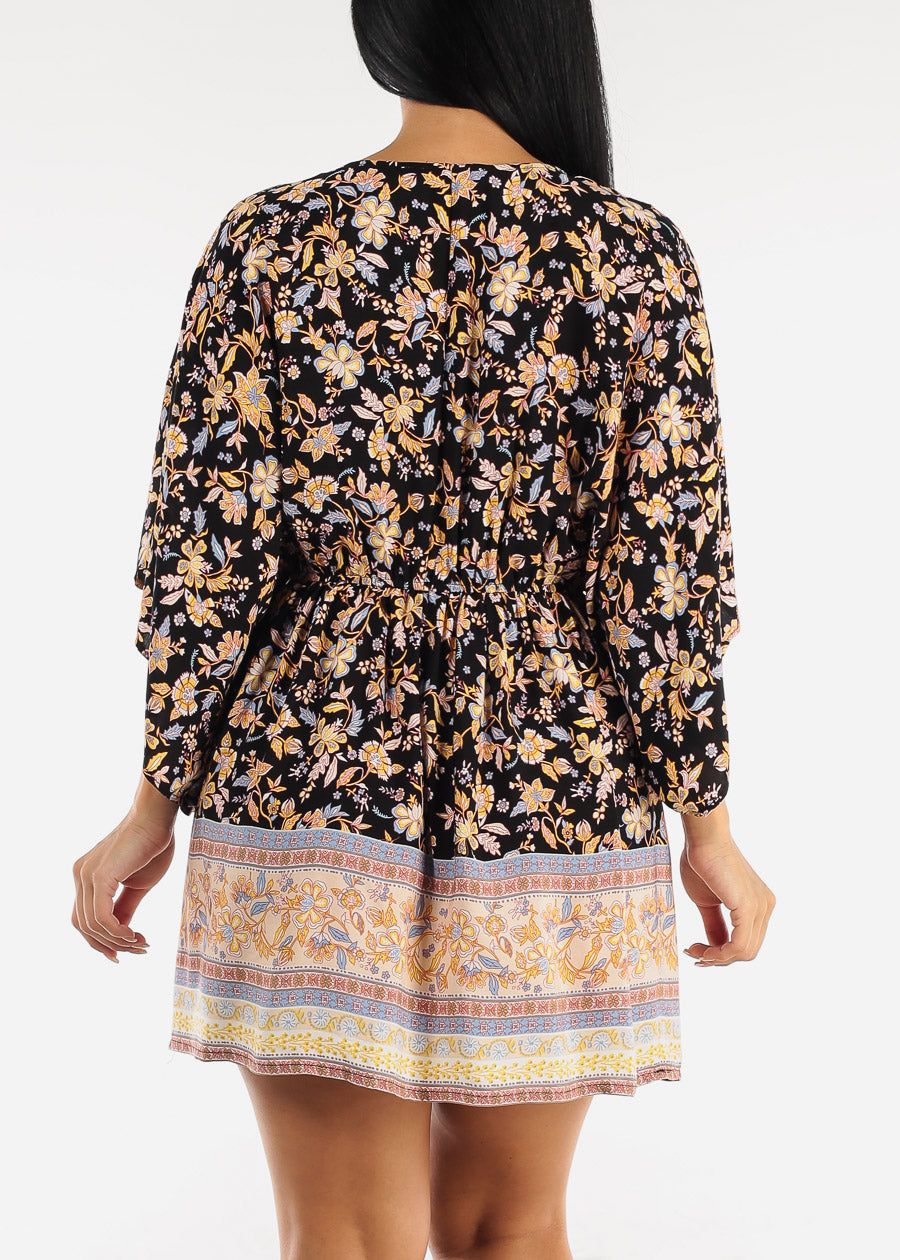 Elastic Waist Vneck Boho Summer Dress sold by Moda product image thumbnail 4