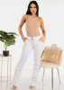 Sleeveless Ribbed Thong Bodysuit Khaki sold by Moda