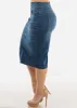Butt Lift High Waisted Stretchy Denim Pencil Skirt sold by Moda