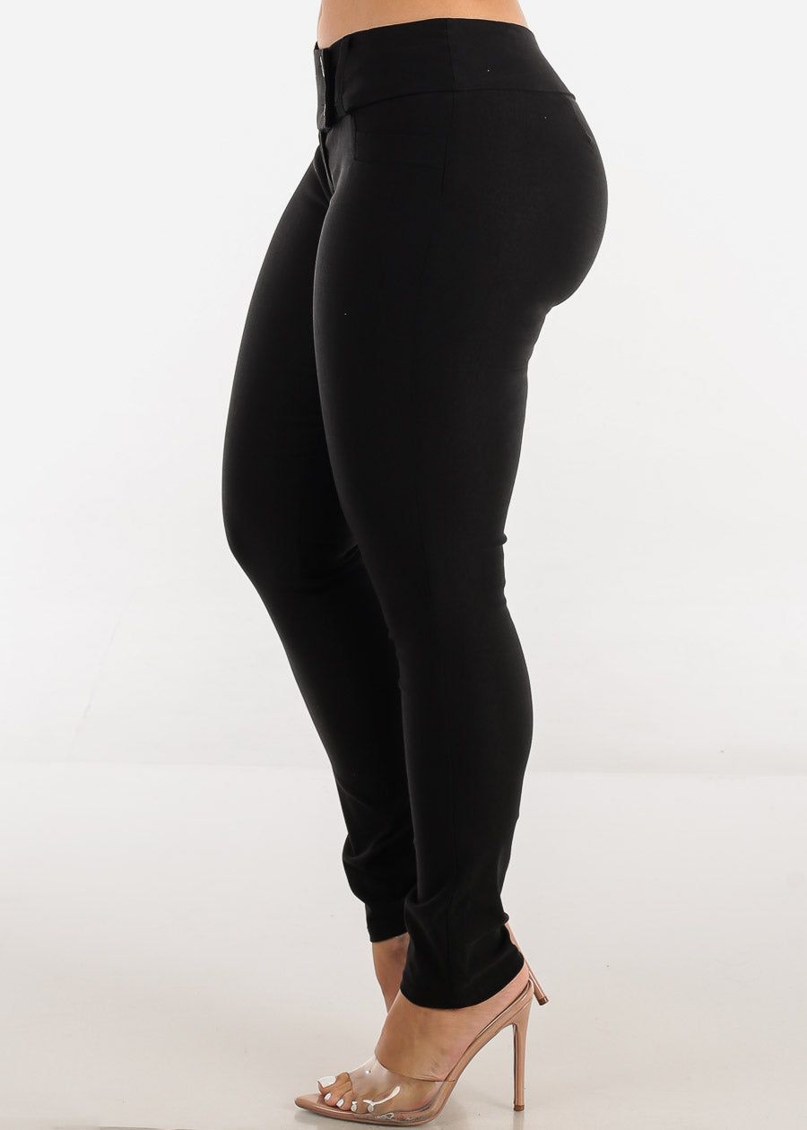 Black Low Rise Dressy Skinny Pants sold by Moda product image thumbnail 3