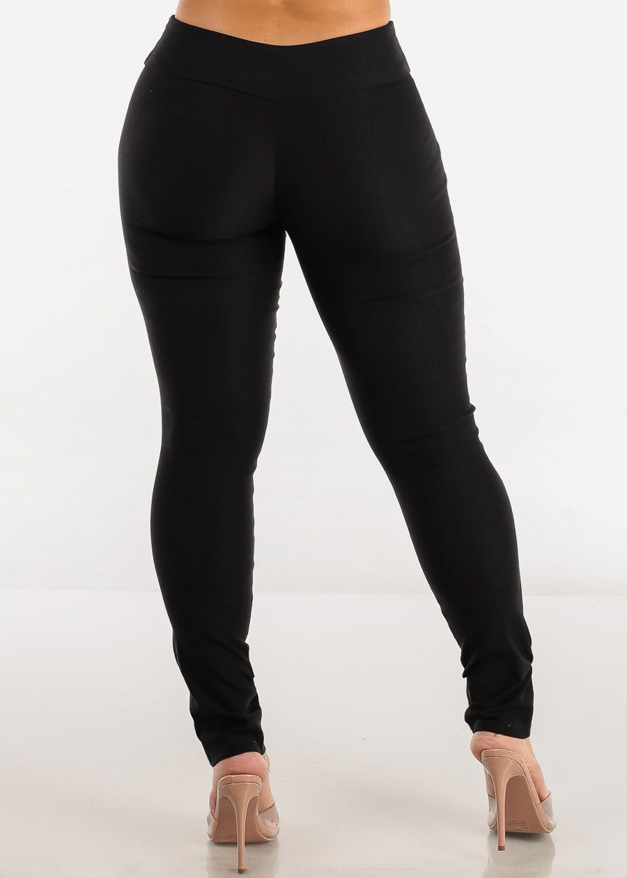 Black Low Rise Dressy Skinny Pants sold by Moda product image thumbnail 4