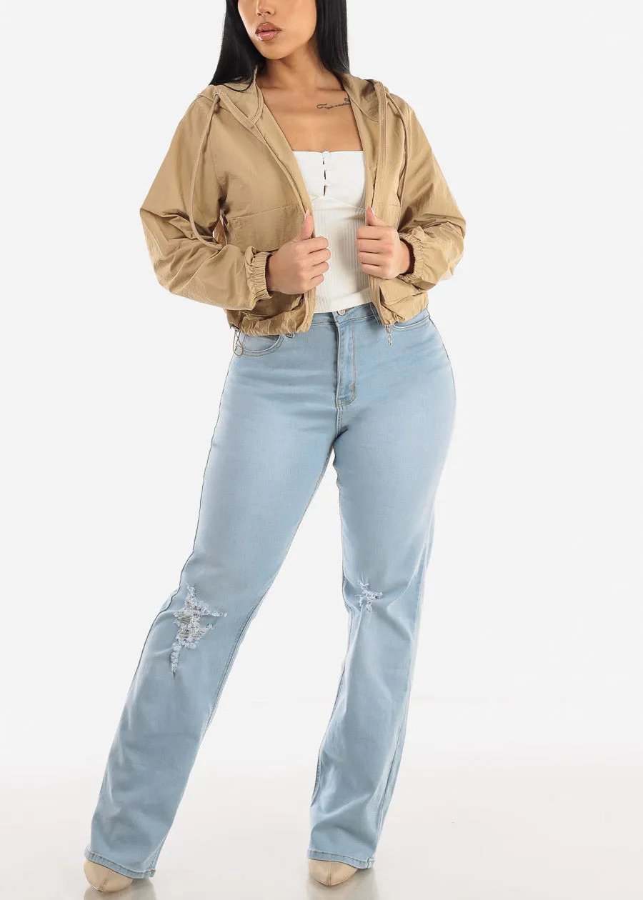 Short Sleeve Square Neck Double Layer Crop Top White sold by Moda product image thumbnail 2