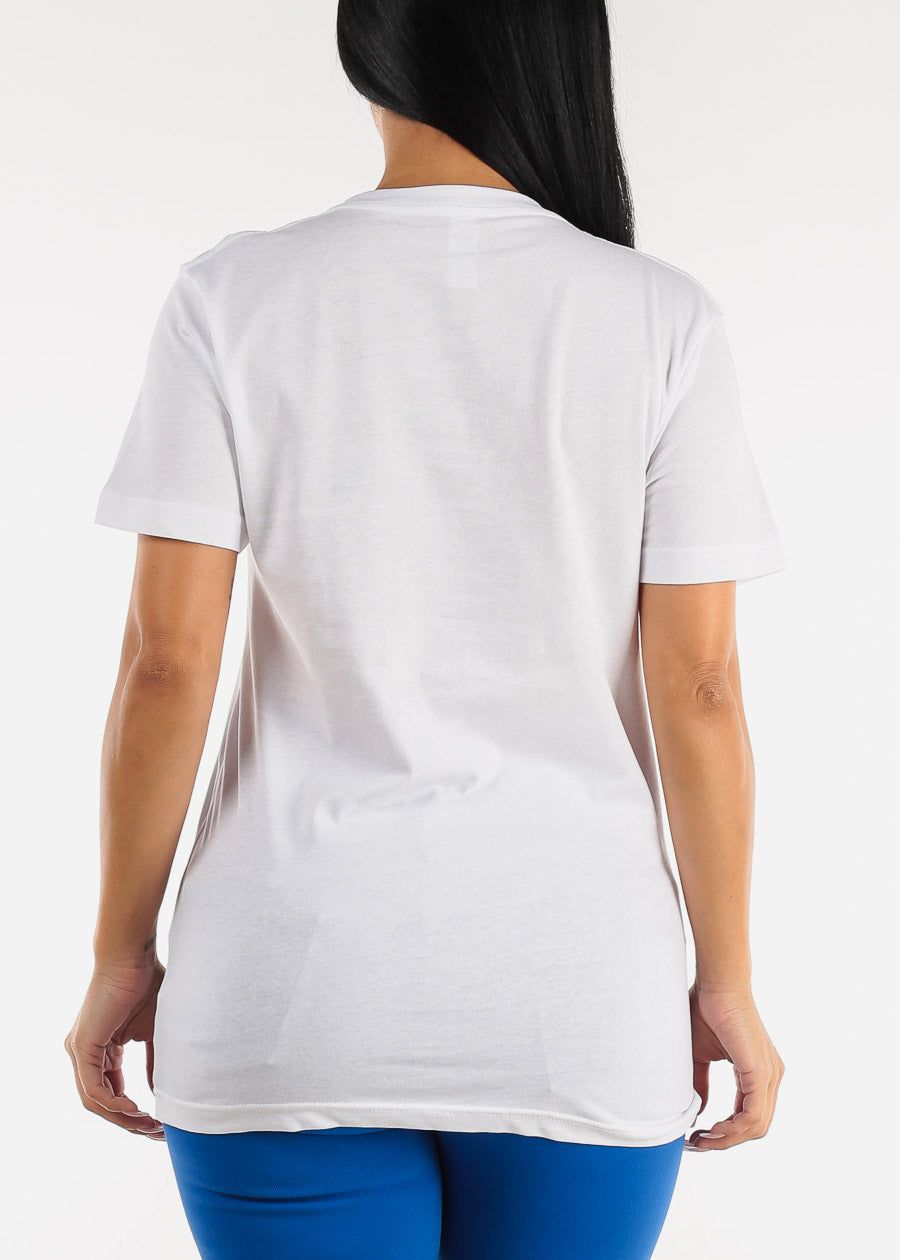 Short Sleeve Crewneck You're Trippin Graphic Tee White sold by Moda product image thumbnail 4