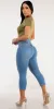Olive Butt Lift Stretch Denim Look sold by Moda