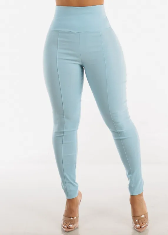 Super High Waisted Light Blue Skinny Pants sold by Moda