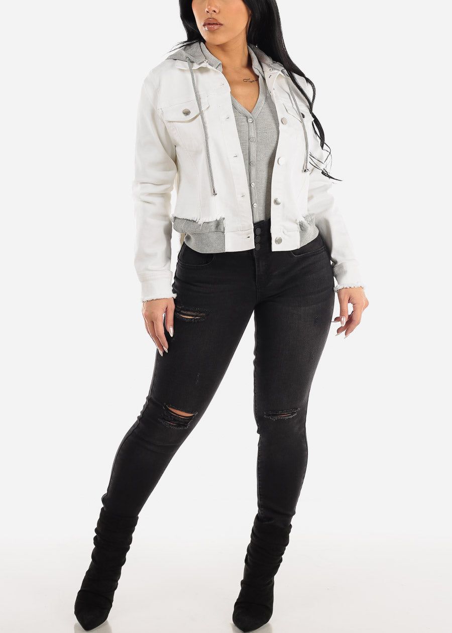 Long Sleeve Button Down Polo Top Grey sold by Moda product image thumbnail 2