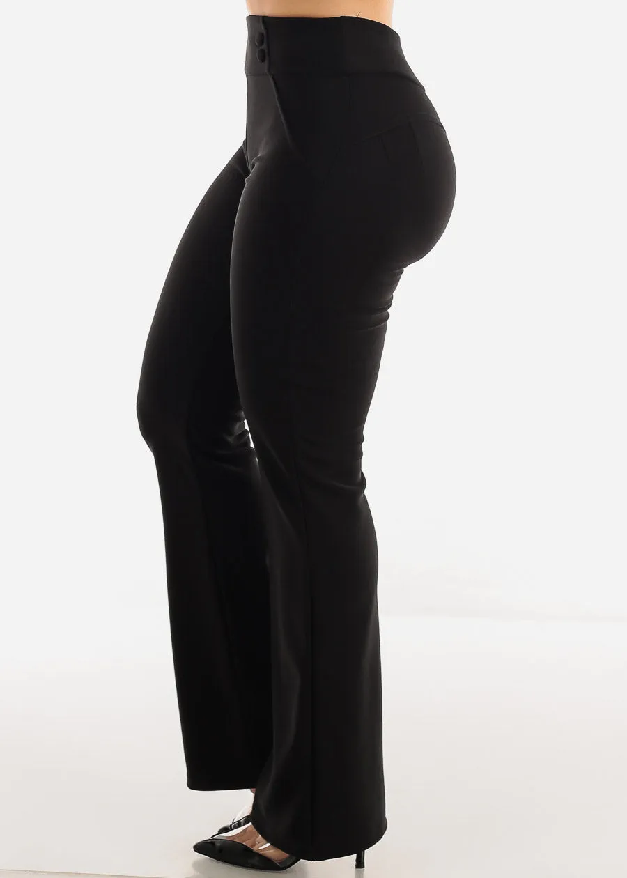 Butt Lifting High Waist Black Dressy Bootcut Pants sold by Moda product image thumbnail 4