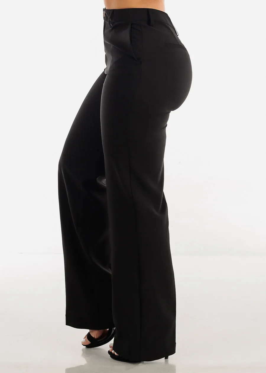 Super High Waisted Formal Straight Dress Pants Black sold by Moda product image thumbnail 4