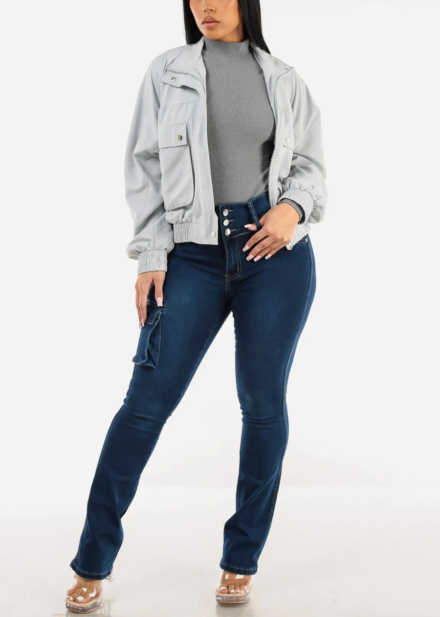 Butt Lift High Waist Cargo Bootcut Jeans sold by Moda product image thumbnail 2
