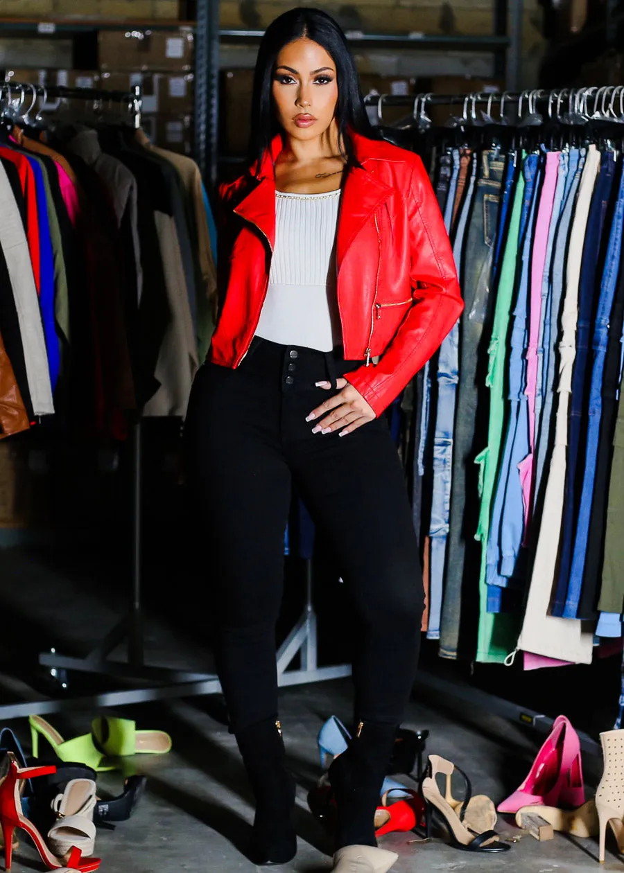 Butt Lift High Waist Black Skinny Jeans sold by Moda product image thumbnail 3