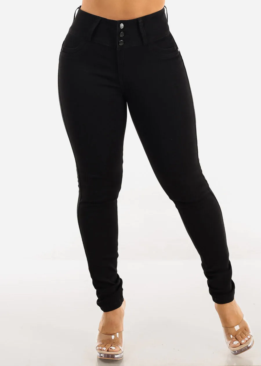 Butt Lift High Waist Black Skinny Jeans sold by Moda product image thumbnail 4