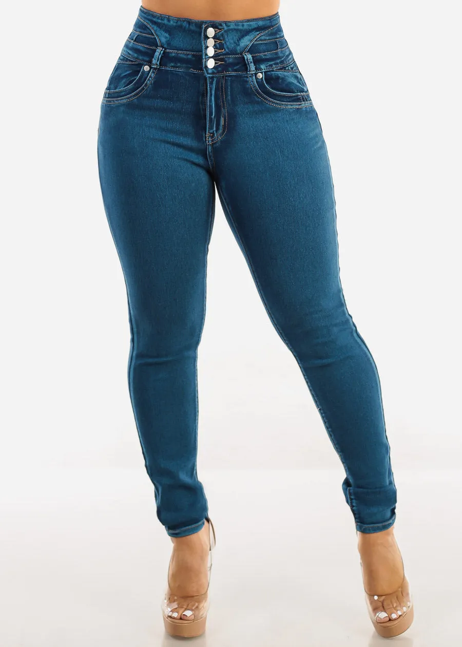 Butt Lift Super High Waist Skinny Jeans w Back Pocket Design sold by Moda product image thumbnail 3