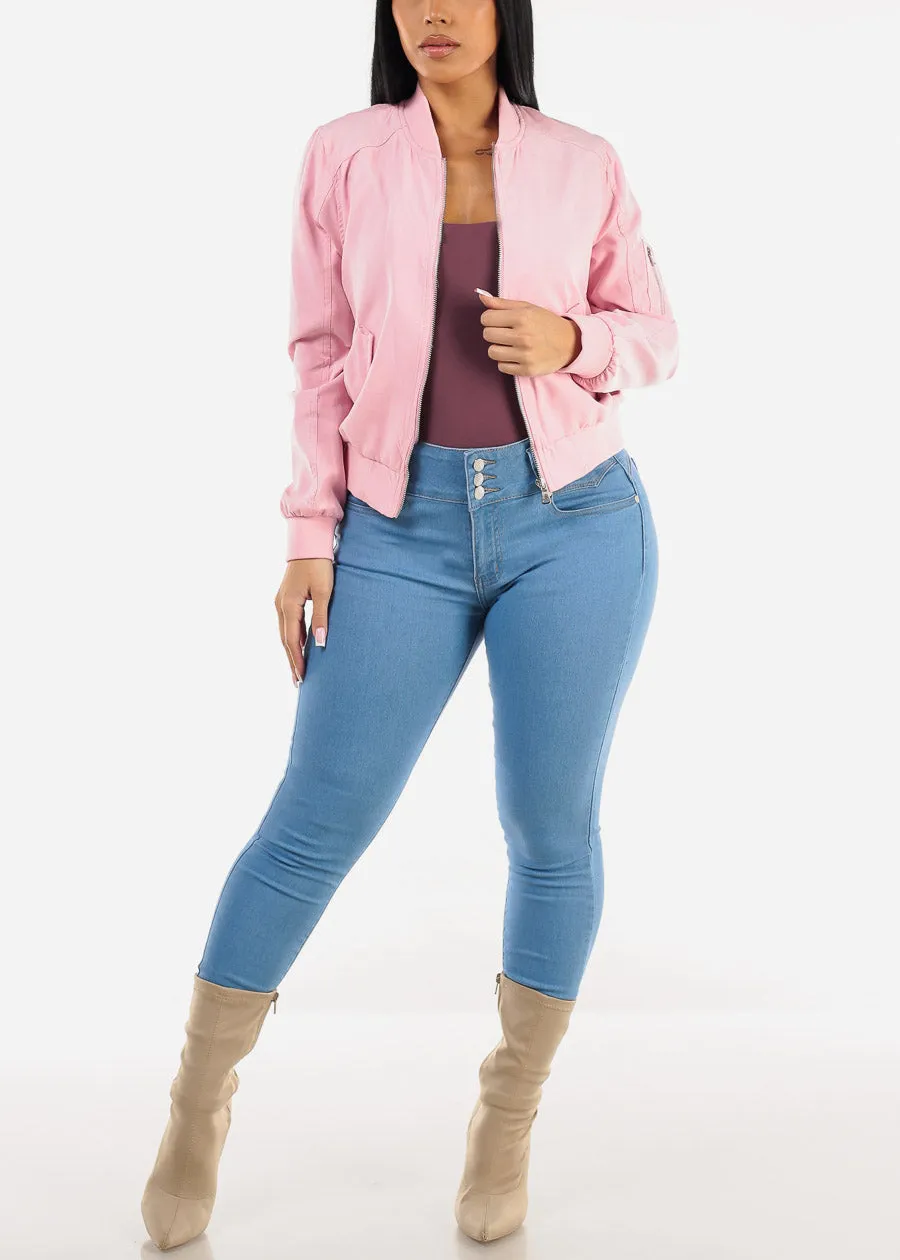 Butt Lift High Waist Skinny Jeans Light Blue sold by Moda product image thumbnail 2