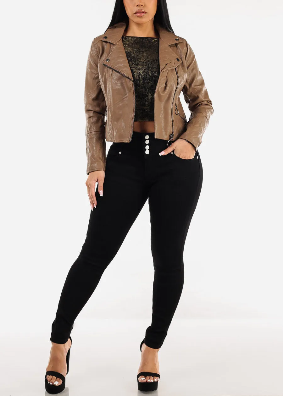 Butt Lift High Waist Black Skinny Jeans sold by Moda product image thumbnail 2