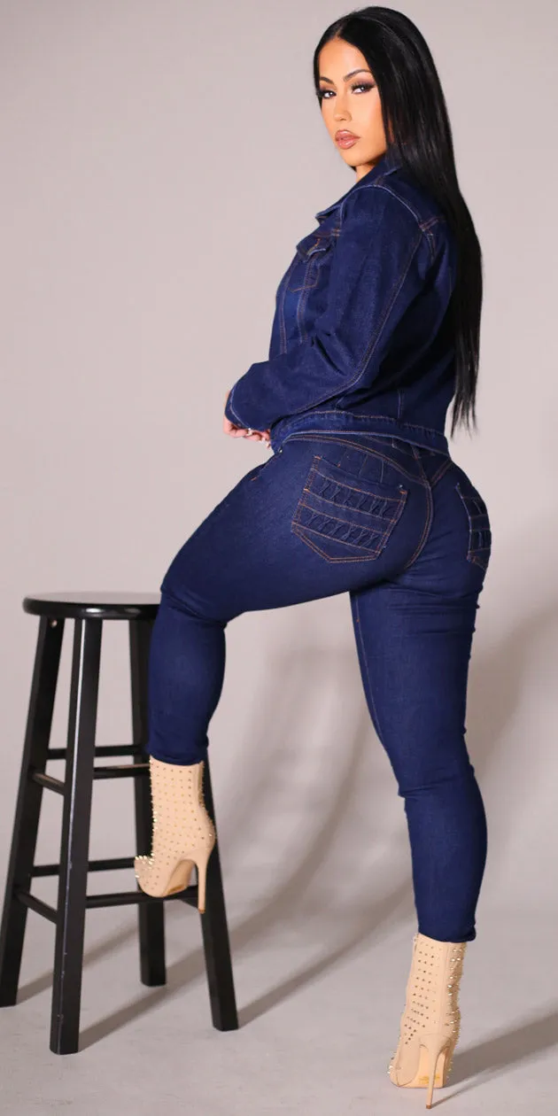 Denim Butt Lift Skinnies Trio sold by Moda product image thumbnail 2