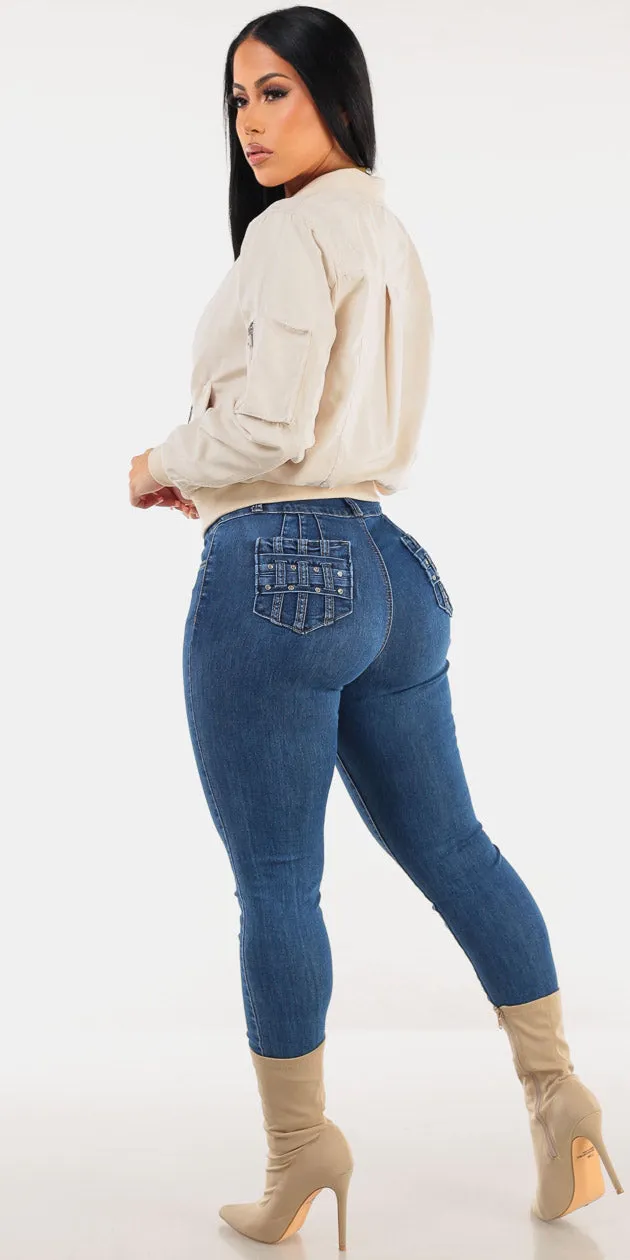 Bomber Butt Lift Denim Trio sold by Moda product image thumbnail 2