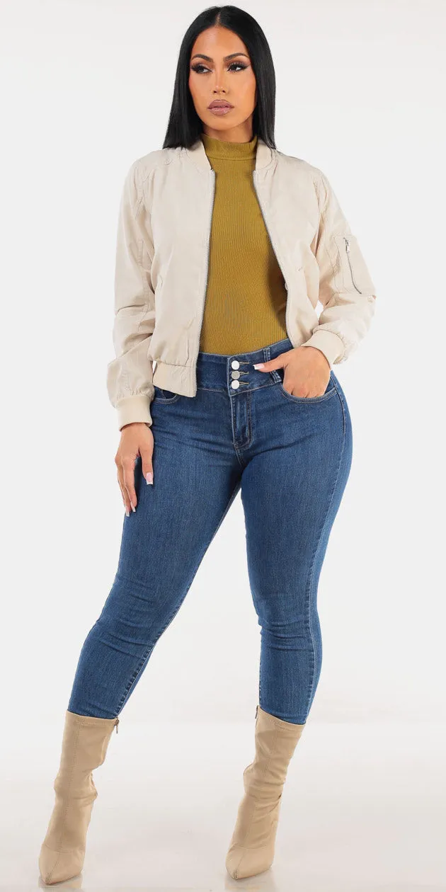 Bomber Butt Lift Denim Trio sold by Moda