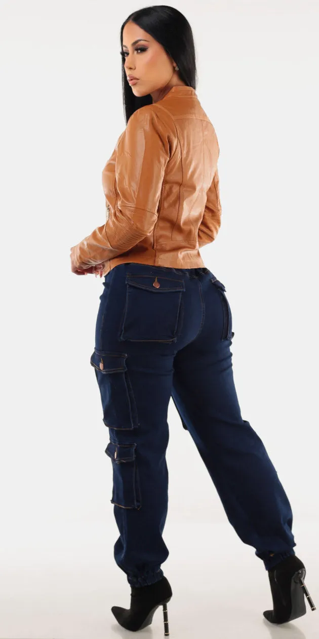 Pleather Cargo Jogger Trio sold by Moda product image thumbnail 2