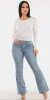 Long Sleeve Bootcut Denim Set sold by Moda