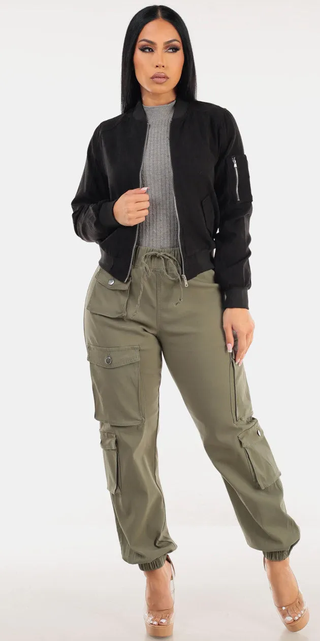 Bomber Black Cargo Trio sold by Moda