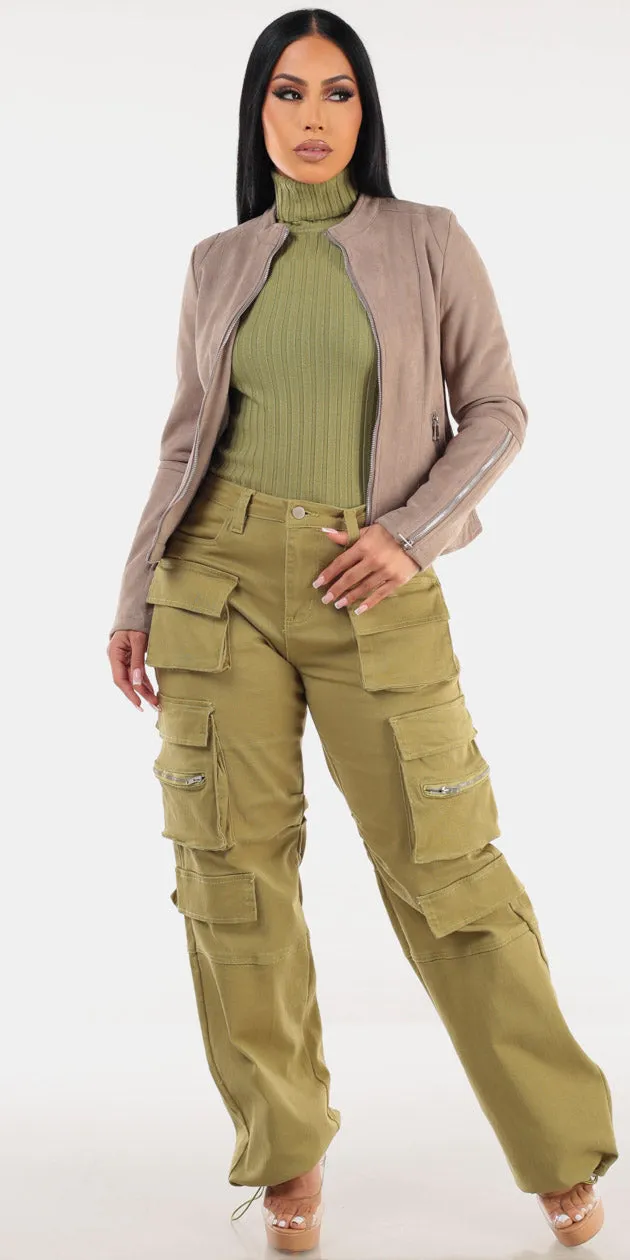 Suede Cargo Denim Trio sold by Moda