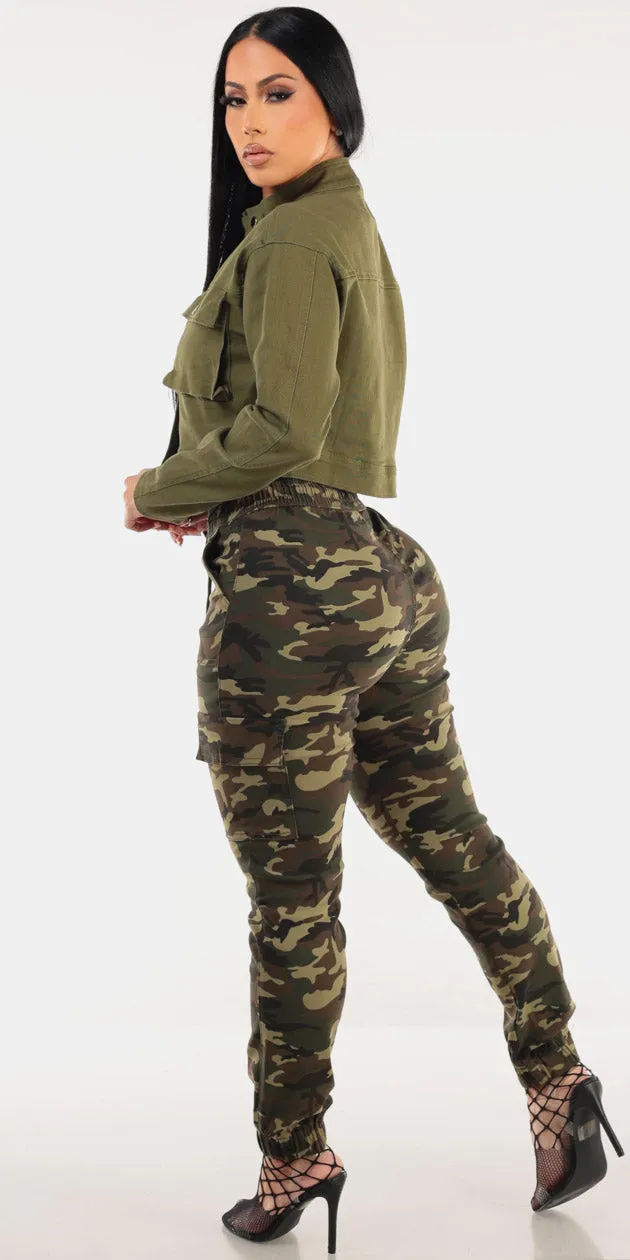 Olive Camo Jogger Trio sold by Moda product image thumbnail 3