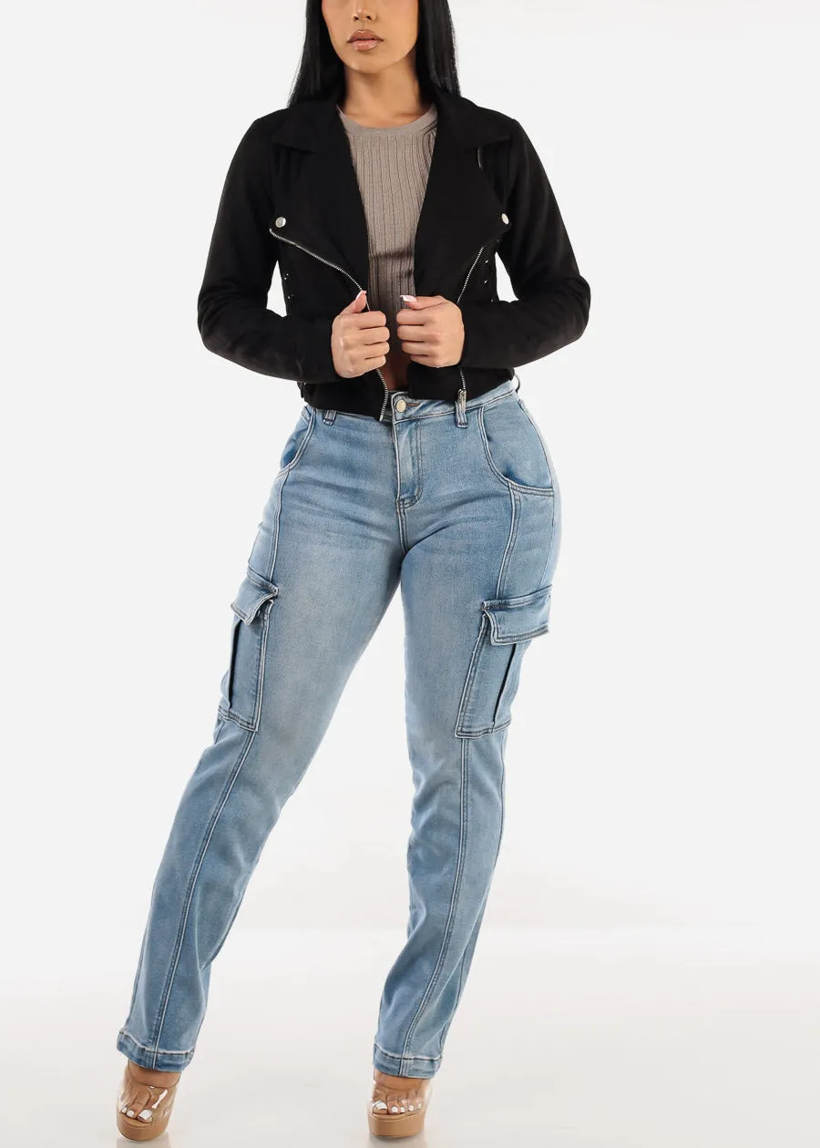 Long Sleeve Ribbed Sweater Top Taupe sold by Moda product image thumbnail 2