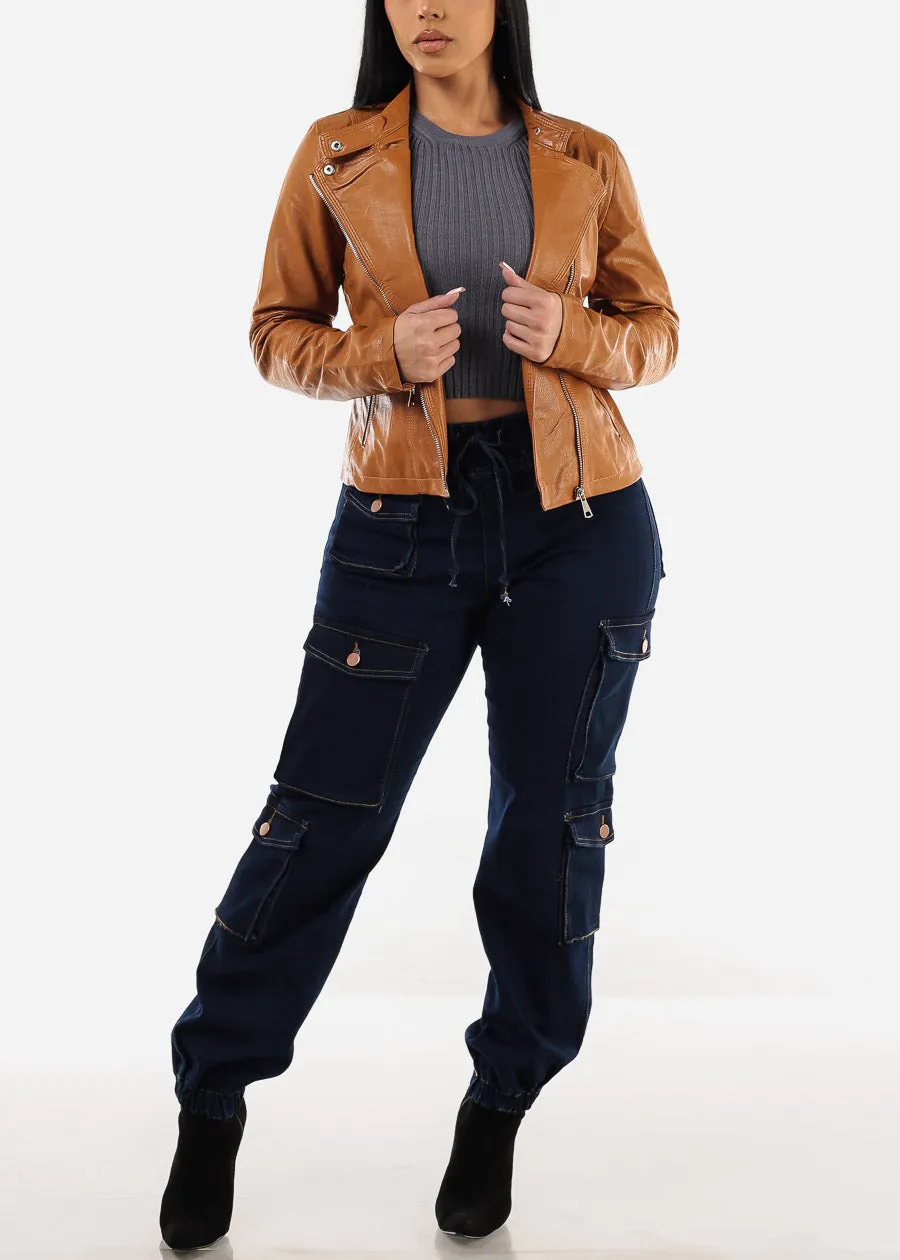 Long Sleeve Ribbed Sweater Top Blue Grey sold by Moda product image thumbnail 2