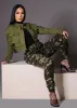 Drawstring Waist Hyper Stretch Camo Cargo Jogger Pants sold by Moda