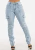 High Waist Straight Leg Jeans Light Acid Wash sold by Moda