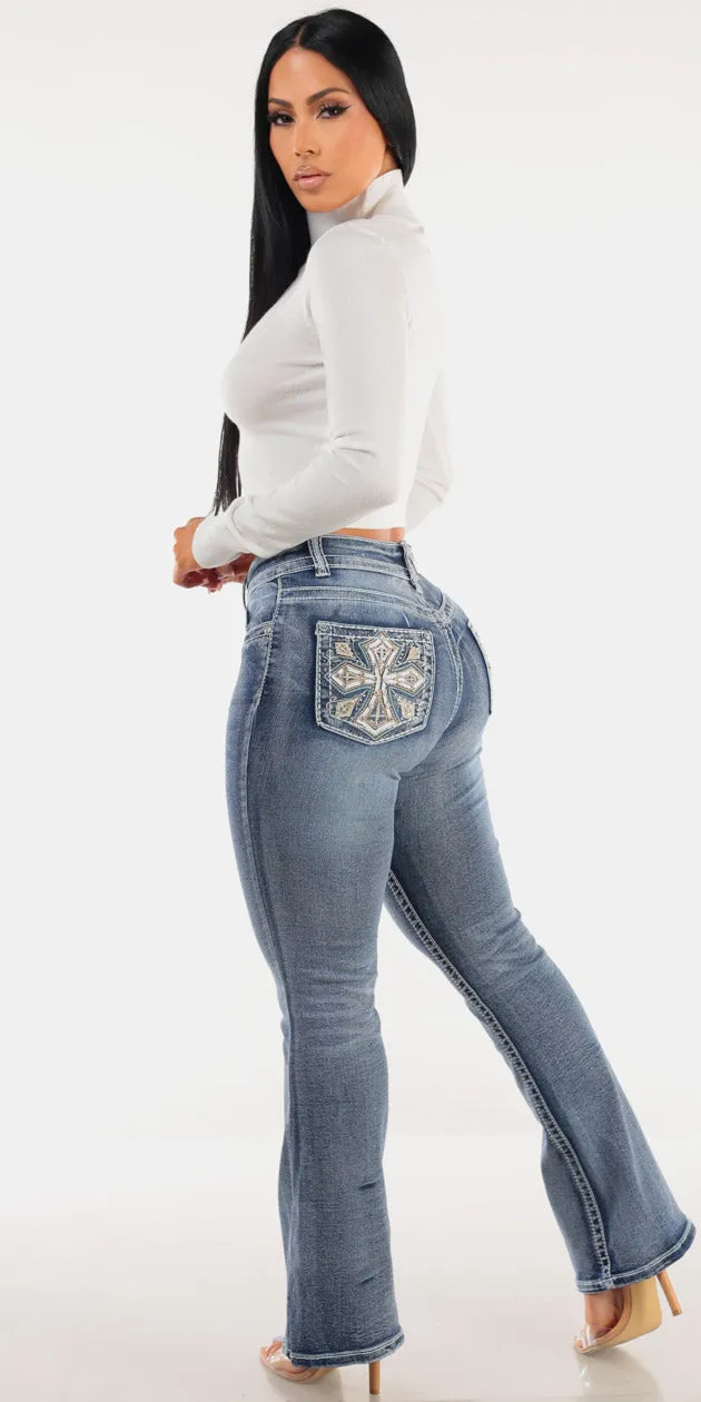 White Bootcut Denim Look sold by Moda product image thumbnail 2