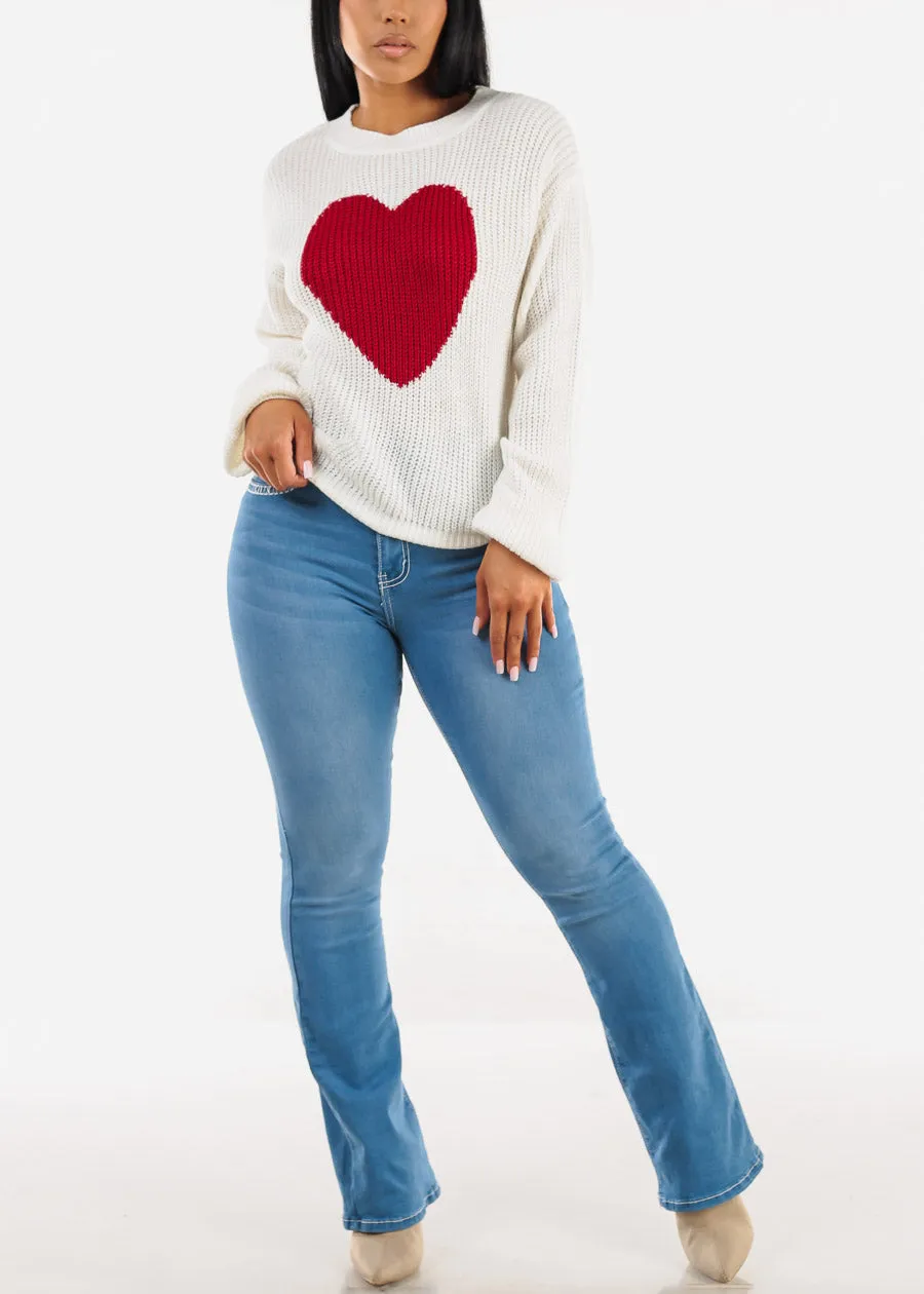 Super High Waist Light Bootcut Jeans w Back Cross Pocket Design sold by Moda product image thumbnail 2