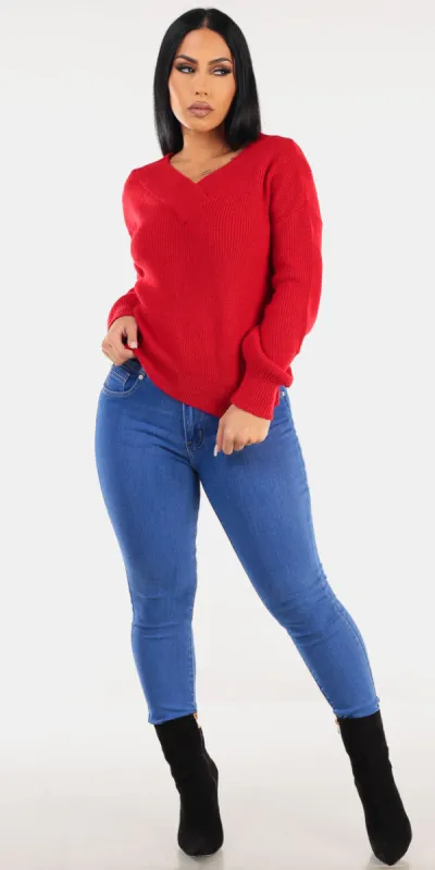 Red Butt Lift Denim Combo sold by Moda