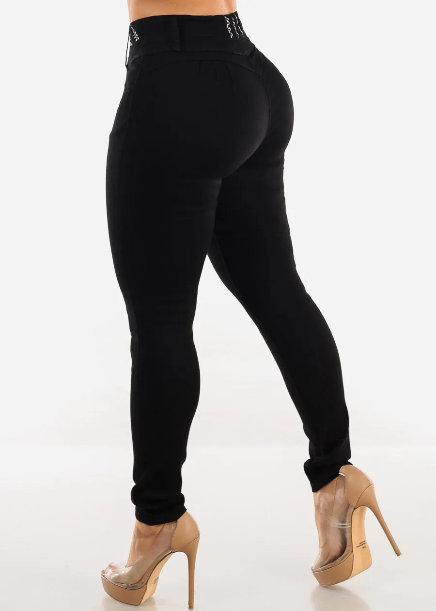 Butt Lift High Waist Black Levantacola Skinny Jeans sold by Moda product image thumbnail 5