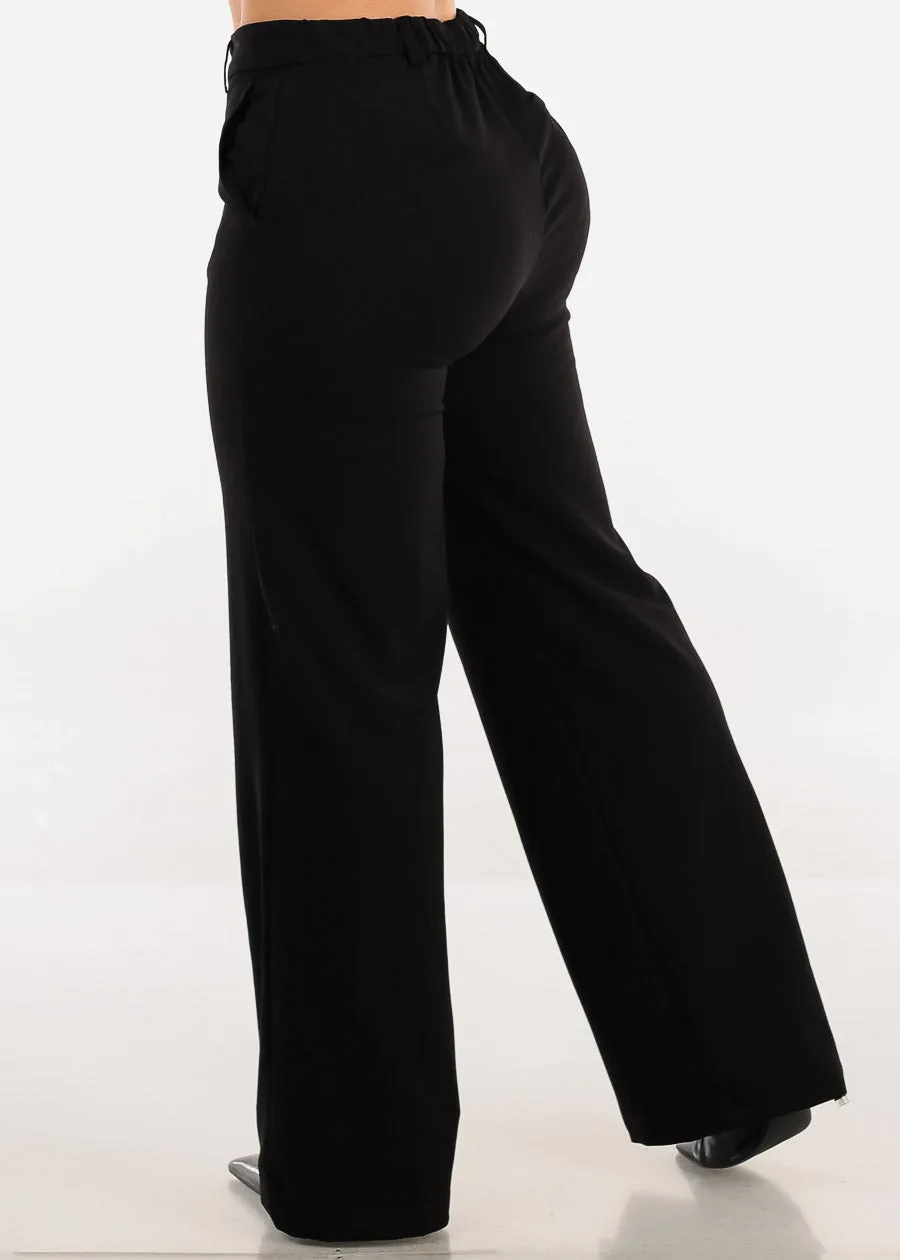 Super High Waist Formal Straight Dress Pants Black sold by Moda product image thumbnail 4