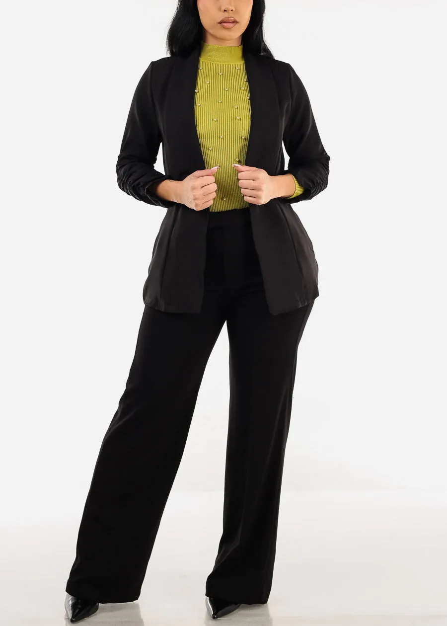 Super High Waist Formal Straight Dress Pants Black sold by Moda product image thumbnail 5