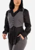 Sleeveless Button Up Grey Vest sold by Moda