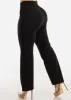 Super High Waist Black Straight Wide Leg Dressy Pants sold by Moda