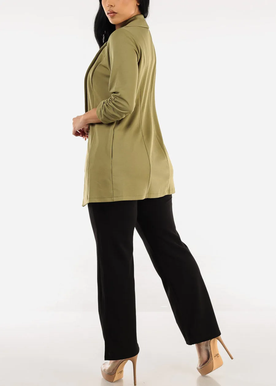 Super High Waist Black Straight Wide Leg Dressy Pants sold by Moda product image thumbnail 5