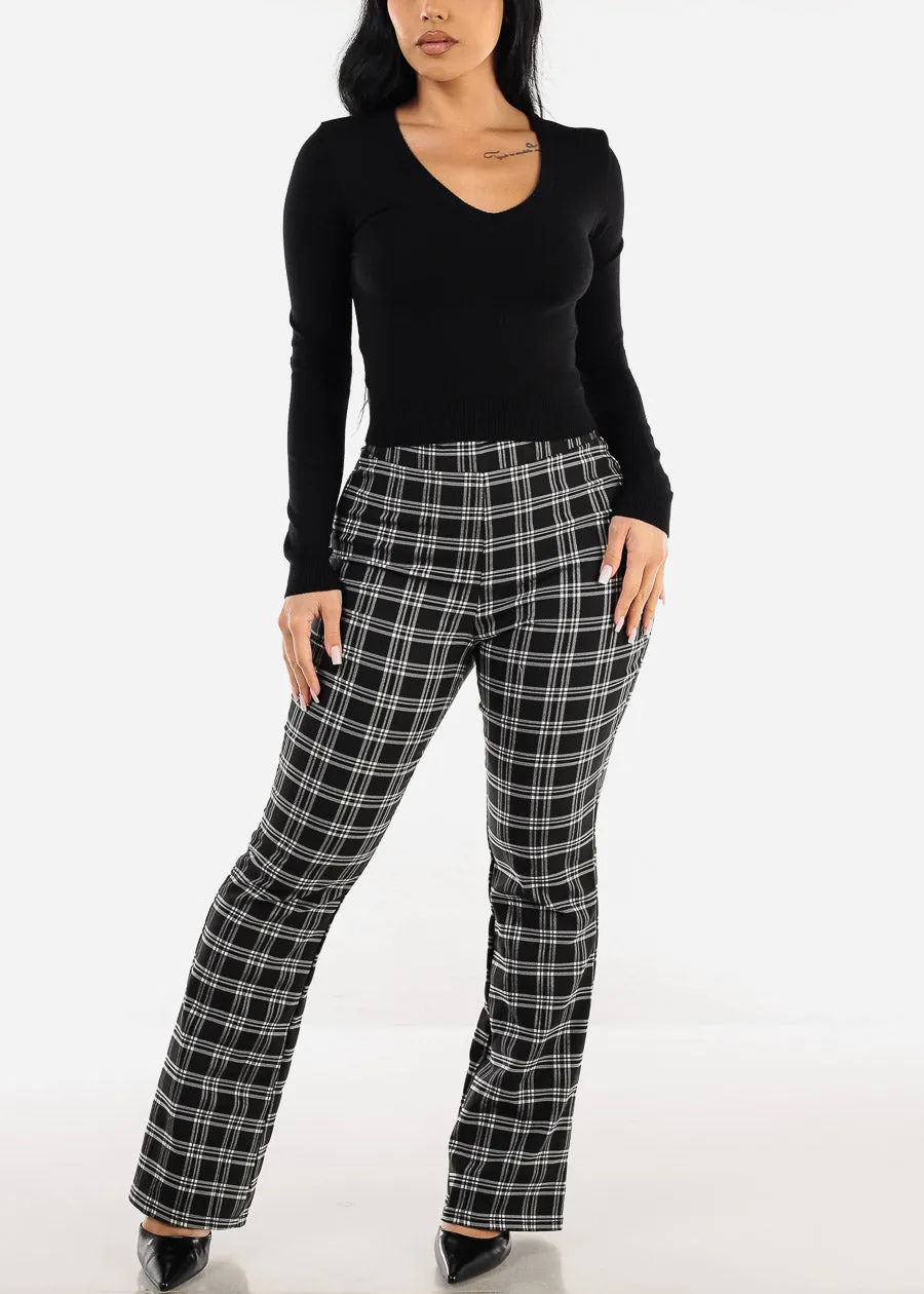 Long Sleeve Vneck Black Sweater Top sold by Moda product image thumbnail 2