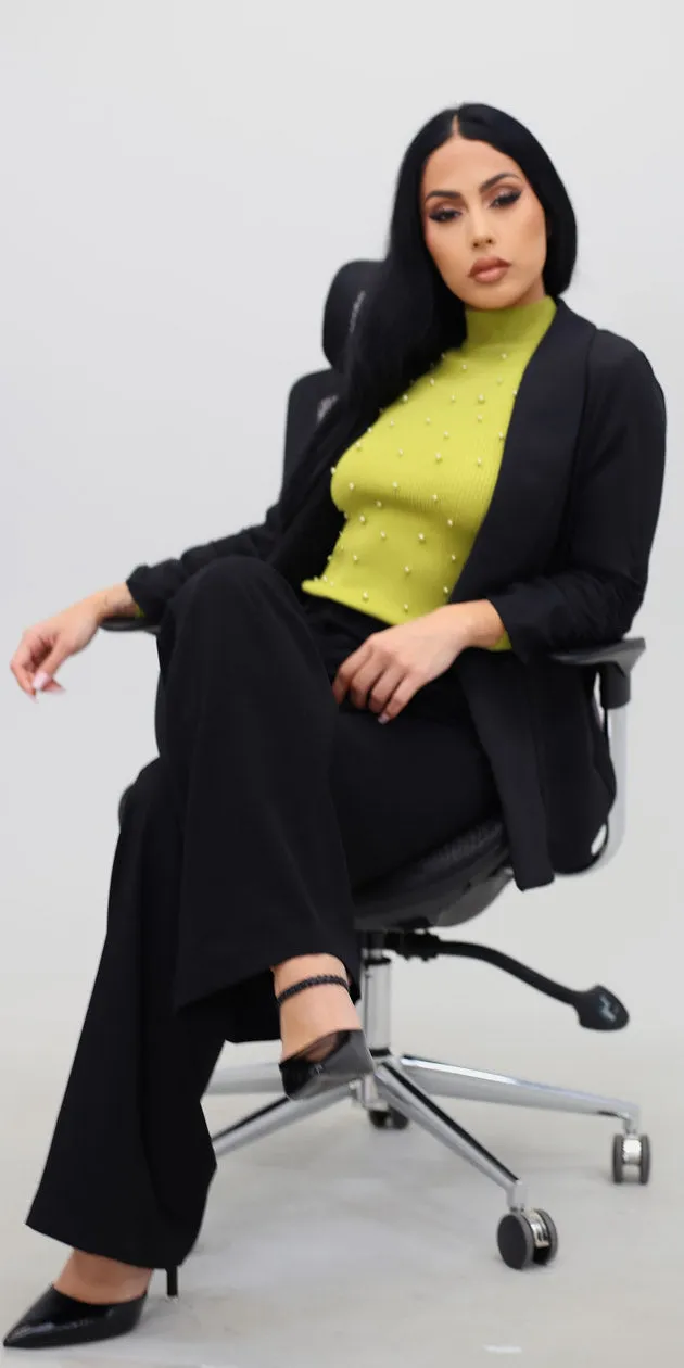 Blazer Sweater Pants Trio sold by Moda