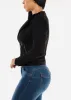 Long Sleeve Black Suede Moto Jacket sold by Moda