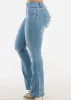 Butt Lift High Waist Stretch Bootcut Jeans Light Blue sold by Moda