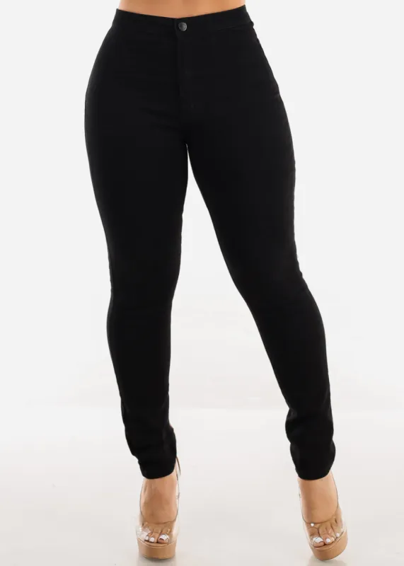 Super High Waist Black Skinny Jeans sold by Moda